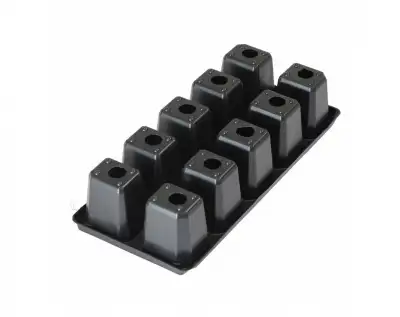 Кассета для рассады, 280х130х60 мм, 10 ячеек, полистирол, 5 шт. наличный и безналичный расчет