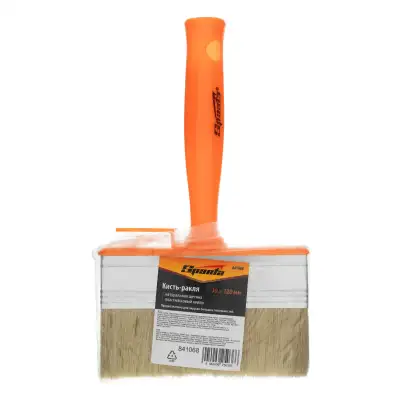 Кисть-ракля, 30х120 мм, натуральная щетина, пластмассовый корпус, пластмассовая ручка Sparta наличный и безналичный расчет