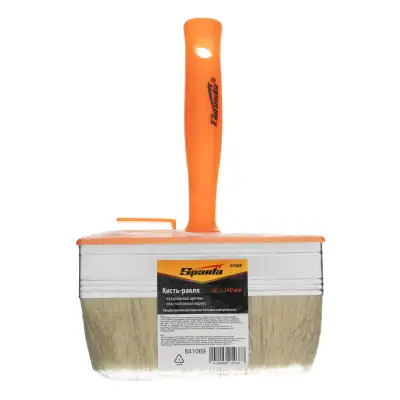 Кисть-ракля, 40х140 мм, натуральная щетина, пластмассовый корпус, пластмассовая ручка Sparta наличный и безналичный расчет