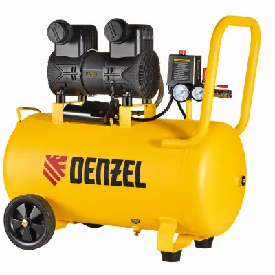 Компрессор безмасл. малошумный DLP-1500/50, 1,5 кВт,50 л, 2850 об/мин, 250 л/мин Denzel наличный и безналичный расчет