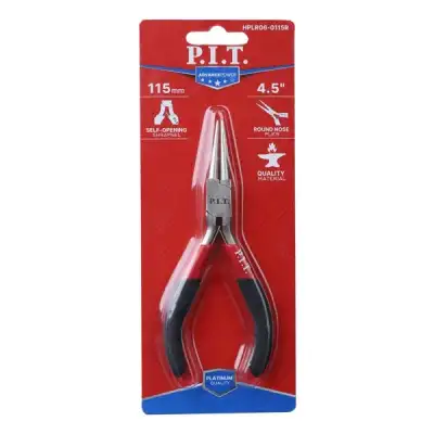 Круглогубцы мини прямые P.I.T. ADVANCE HPLR06-0115R, 115 мм, сталь CR-V, 63HRC, пружина наличный и безналичный расчет
