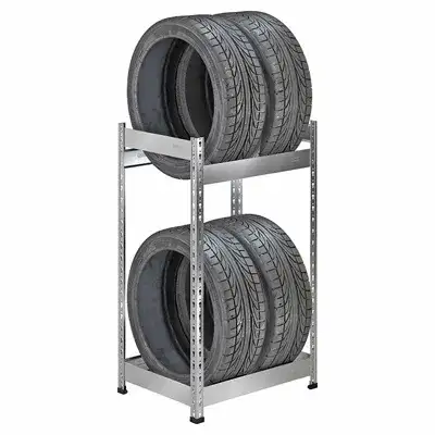 Стеллаж SB 1153х688х525 для хранения 4 шин оцинкованный наличный и безналичный расчет