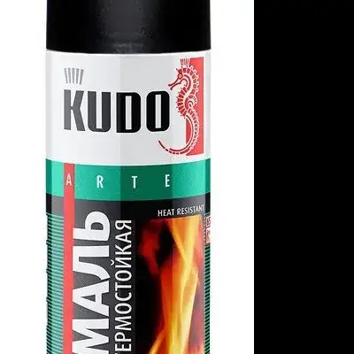 Эмаль термостойкая черная 520 мл KUDO наличный и безналичный расчет