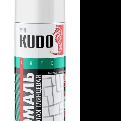 Эмаль универсальная белая глянцевая 520 мл KUDO наличный и безналичный расчет
