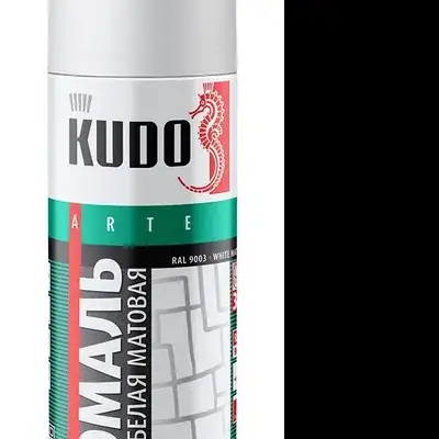 Эмаль универсальная белая матовая 520 мл KUDO наличный и безналичный расчет