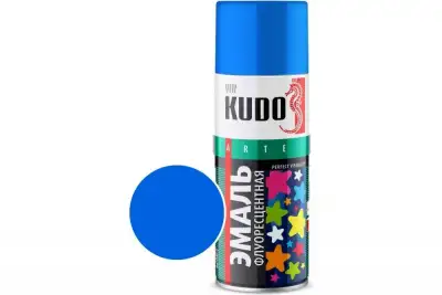 Эмаль флуоресцентная голубая 520 мл KUDO наличный и безналичный расчет