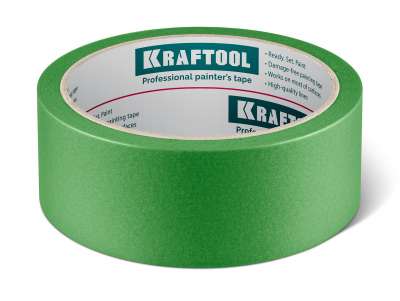 KRAFTOOL #300 Strong 38 мм х 30 м, для грубых и шероховатых поверхностей, малярная лента (12103-38) наличный и безналичный расчет