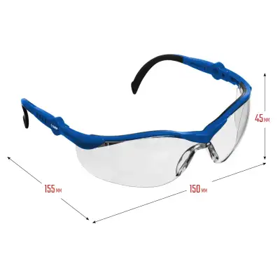 Очки защитные ЗУБР ЭКСПЕРТ линза с антибликовым покрытием, открытого типа наличный и безналичный расчет