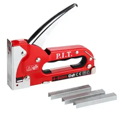 Степлер механический P.I.T. DRUA HSTG01-S0004 (скобы 4-8 мм, тип 53, 438г, металлический) наличный и безналичный расчет