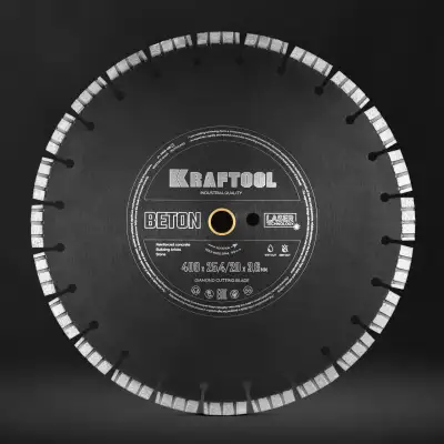 KRAFTOOL BETON 400 мм (25.4/20 мм, 12х3.6 мм), алмазный диск (36686-400) наличный и безналичный расчет