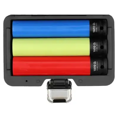 Головки ударные для алюминиевых дисков 1/2" 17, 19, 21мм, L150мм, CrMo, набор 3шт. "Yato" наличный и безналичный расчет