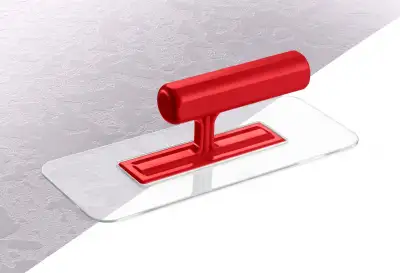 ЗУБР 220 х 90 мм, закругленная, прозрачная, штукатурная пластиковая гладилка (0810-1) наличный и безналичный расчет