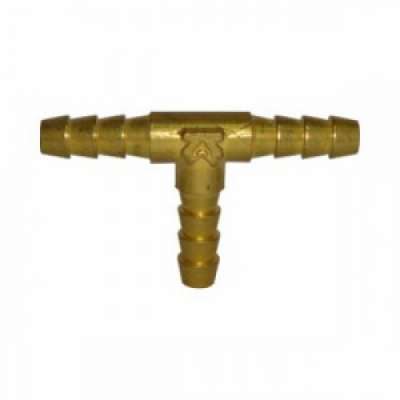 Штуцер пневматический T-образный "елочка" 10мм (латунь) "H-D" наличный и безналичный расчет