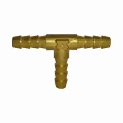 Штуцер пневматический T-образный "елочка" 6мм (латунь) "H-D" наличный и безналичный расчет