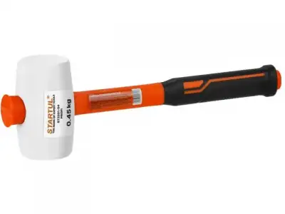 Киянка резиновая белая 0,45кг с фибергл. рукояткой STARTUL PROFI (ST2201-04) наличный и безналичный расчет