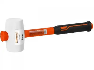 Киянка резиновая белая 0,9кг с фибергл. рукояткой STARTUL PROFI (ST2201-09) наличный и безналичный расчет