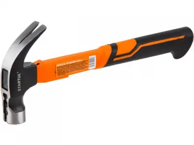 Молоток-гвоздодер 0,56кг с магнитом, фибергл.рукоятка STARTUL PROFI (ST2204-05) наличный и безналичный расчет