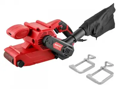 Ленточная шлифмашина Wortex SB 7609-1 AE в кор. 900 Вт, лента 76х533 мм, крепление к столу (120-380 м/мин) наличный и безналичный расчет