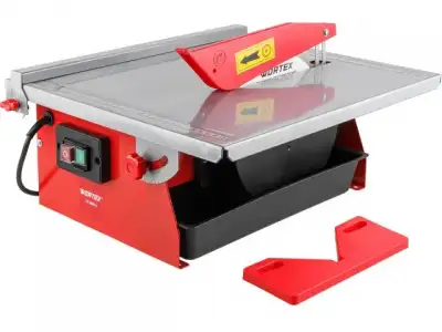 Плиткорез электрический WORTEX TC 1880 C в кор. 600 Вт, 180 мм, 2800 об. мин., глубина до 34 мм (стол 385x380 мм, водная система охлаждения) наличный и безналичный расчет