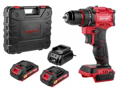 Аккум. дрель-шуруповерт WORTEX LX BD 1815-1 Li  ALL1 XLT 18В, 45 Нм, 2*1.5 Ач, патрон 10 мм, бесщёт. (18 В, БЕСЩЁТ.ДВИГ., с 2x1.5 Ач акб) наличный и безналичный расчет