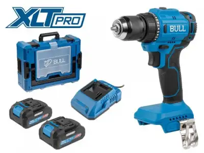 Аккум. дрель-шуруповерт BULL SR 1803 Xcase XLTpro БЕСЩЕТ., 2x2 А*ч, 18 В, 45 Н*м, БЗП 10 мм (шурупы до 10 мм) наличный и безналичный расчет