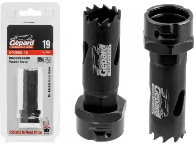 Коронка биметаллическая  d19 мм PROGRESSOR GEPARD наличный и безналичный расчет