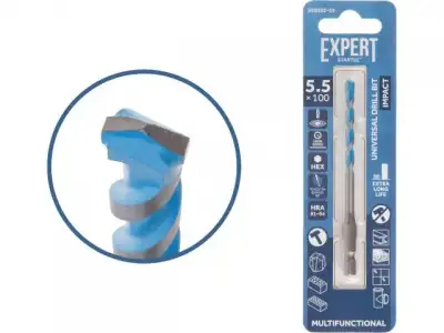 Сверло универсальное  5.5x100 мм MultiFunctional EXPERT STARTUL (победитовое, по мультиматериалам) наличный и безналичный расчет