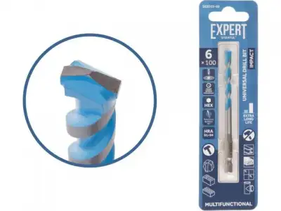Сверло универсальное  6x100 мм MultiFunctional EXPERT STARTUL (победитовое, по мультиматериалам) наличный и безналичный расчет