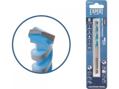 Сверло универсальное  8x120 мм MultiFunctional EXPERT STARTUL (победитовое, по мультиматериалам) наличный и безналичный расчет