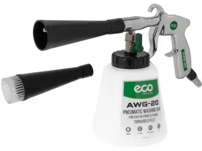 Пистолет моечный пневматический ECO AWG-20 (для химчистки) (ТОРНАДОР, 160 л/мин, бак: 1000 мл, 4-8 бар) наличный и безналичный расчет