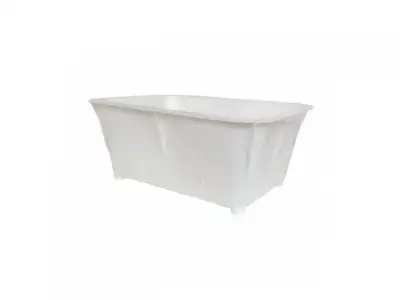 Ящик хозяйственный с ручками 40л (белый, пищевой) (белый, пищевой, производство РБ) (ЮстаПласт) наличный и безналичный расчет