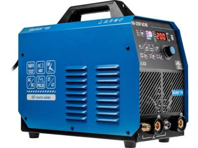 Инверторный аппарат аргонодуговой сварки SOLARIS TIG-225P AC/DC (AC/DC TIG, COLD TIG, PULSE, HF, LIFT, MMA, 200 A, 160 В-240 В) наличный и безналичный расчет