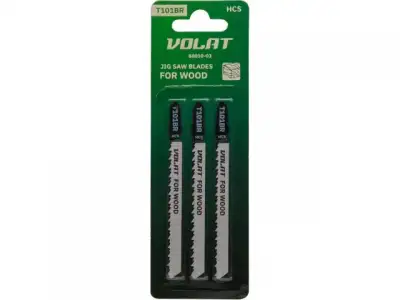 Пилка лобз. по дереву T101BR (3 шт.) ВОЛАТ (пропил прямой, тонкий, аккуратный и чистый рез) наличный и безналичный расчет