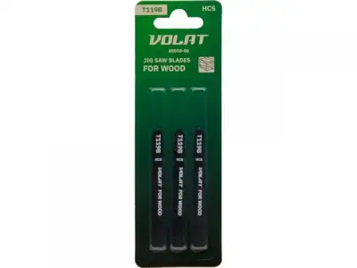 Пилка лобз. по дереву T119B (3 шт.) ВОЛАТ (пропил прямой, тонкий, для базовых работ) наличный и безналичный расчет
