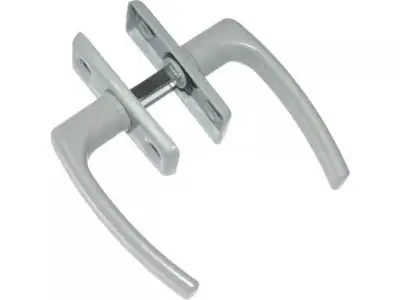 Ручка для теплиц 2-сторон. пласт/серый цинк STARFIX наличный и безналичный расчет