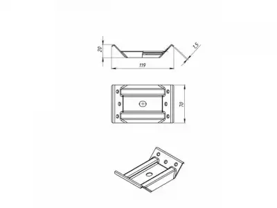 Стяжка для стола 00 1,5 мм цинк STARFIX наличный и безналичный расчет