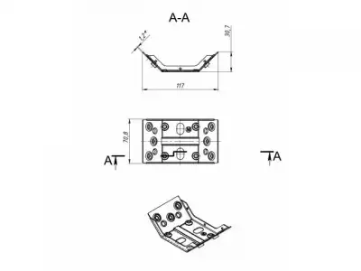 Стяжка для стола 07 1,2 мм цинк STARFIX наличный и безналичный расчет