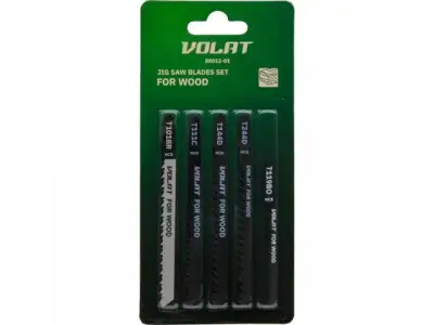 Набор пилок лобз. по дереву 5шт. ВОЛАТ (T144D, Т119BO, T101BR, Т111С, Т244D) наличный и безналичный расчет