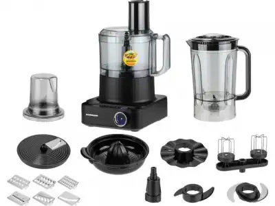 Кухонный комбайн NORMANN AFP-951 (1300 Вт, 6 скор.+ импульс. реж., 14 функций, блендер 1.8 л, чаша чоп. 2.3 л, терка для драников) наличный и безналичный расчет