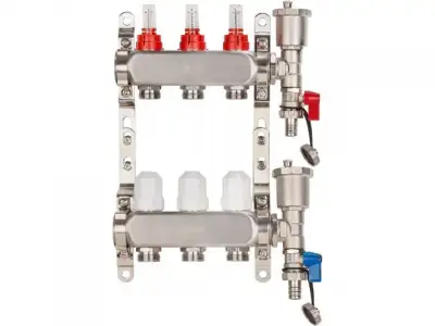 Коллекторная группа AVE136, 3 вых., AV Engineering (Для теплого пола и водоснабжения) наличный и безналичный расчет