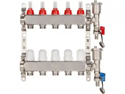 Коллекторная группа AVE136, 5 вых., AV Engineering (Для теплого пола и водоснабжения) наличный и безналичный расчет
