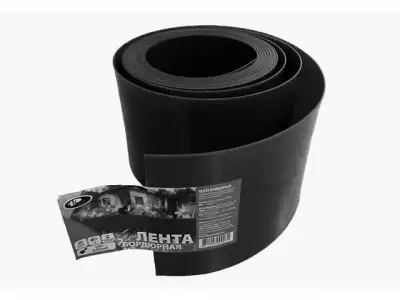 Лента бордюрная 10 см, цвет- черный, рулон (10м) садовая/газонная (ПластЛайн) наличный и безналичный расчет