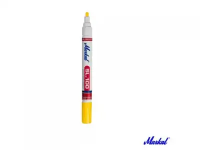 Маркер промышл. перманентный на основе жидк. краски MARKAL SL100 ЖЕЛТЫЙ (Толщина линии 3 мм. Цвет желтый) наличный и безналичный расчет