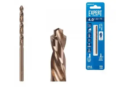 Сверло по металлу ц/х 4.0х43х75 мм HSS-Co EXPERT STARTUL (кобальт 5%) наличный и безналичный расчет