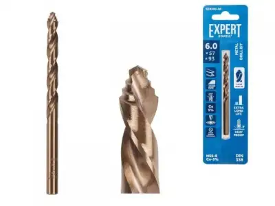 Сверло по металлу ц/х 6.0х57х93 мм HSS-Co EXPERT STARTUL (кобальт 5%) наличный и безналичный расчет