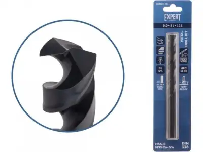 Сверло по металлу ц/х 9.0х81х125 мм HSS-Co Black EXPERT STARTUL (кобальт 5%) наличный и безналичный расчет