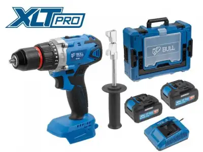 Аккум. дрель-шуруповерт BULL SR 1802 Xcase, XLTpro, БЕСЩЕТ., 18 В, 80 Н*м, 2*4 А*ч, БЗП 13 мм (шурупы до 10 мм) наличный и безналичный расчет