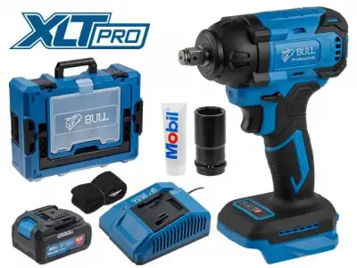 Аккум. ударный гайковерт BULL SC 1804 Xcase XLTpro БЕСЩЕТ., 18 В, 400 Н*м, 1/2