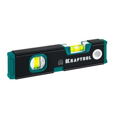 KRAFTOOL KOMPAKT-200, 200 мм, усиленный профиль, с зеркальным глазком, компактный магнитный уровень (34782) наличный и безналичный расчет