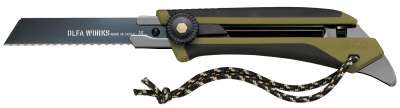 OLFA WORKS FK1 FIELD KNIFE универсальный нож со сменным серрейторным лезвием для сложных материалов (OW-FK1-OD) наличный и безналичный расчет